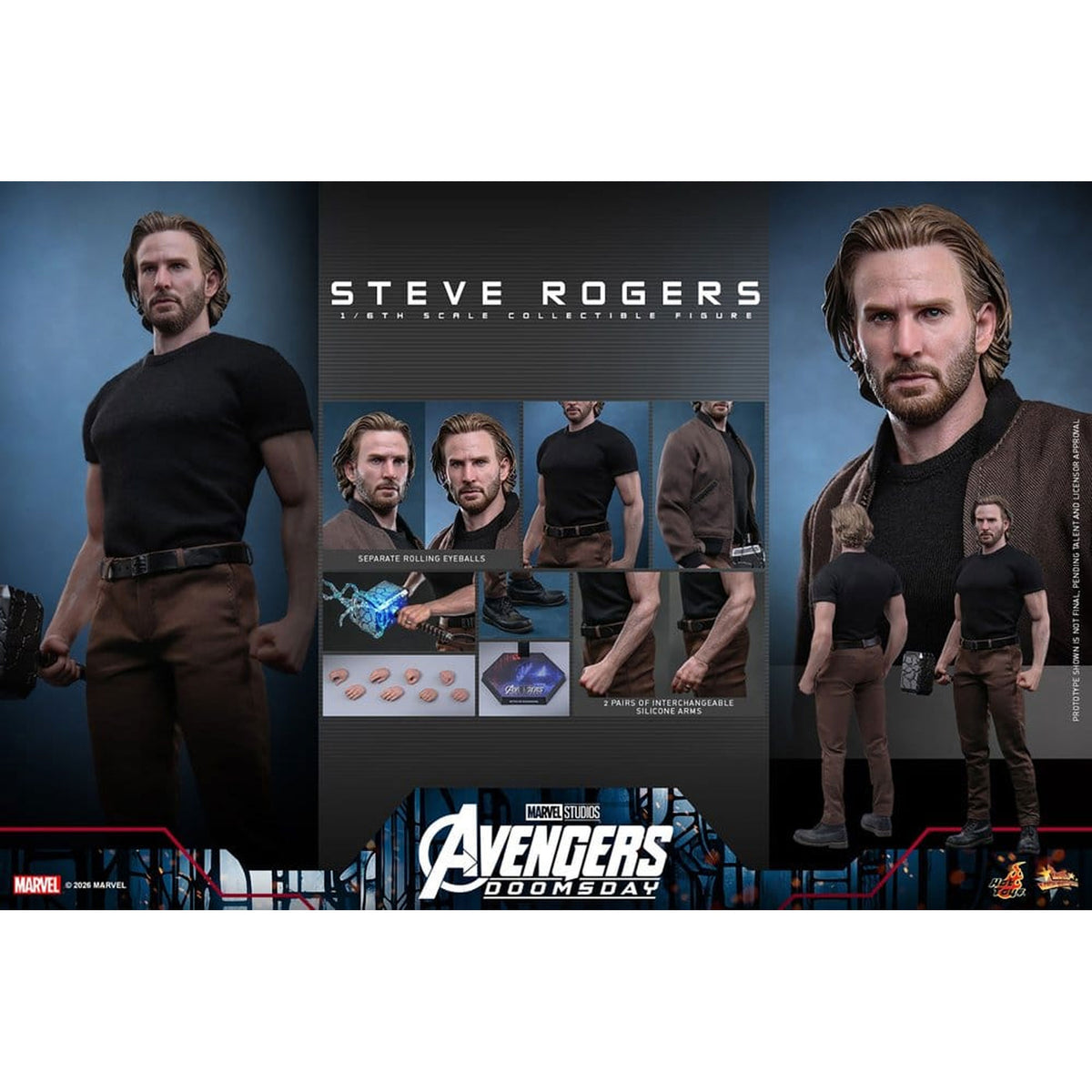 Marvel Avengers: Doomsday Movie Masterpiece 1/6 Steve Rogers -Action Figure