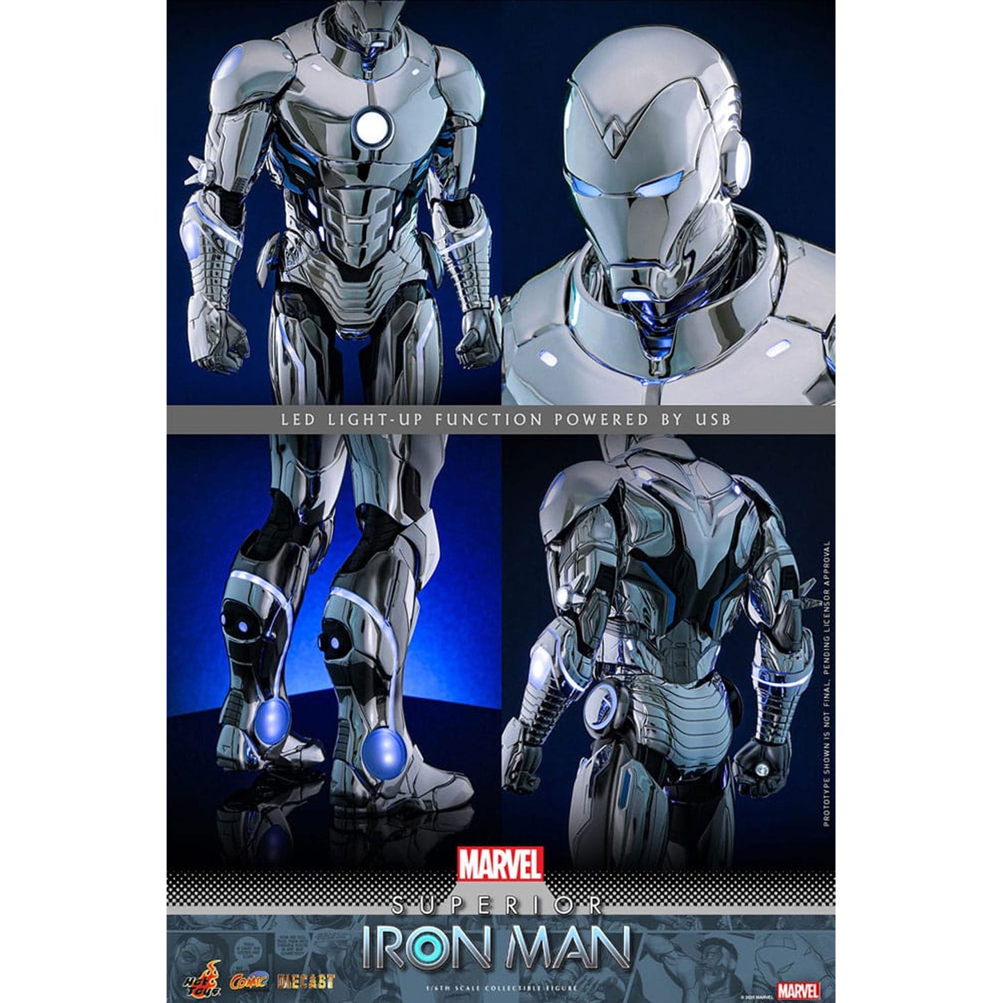 Marvel Comic Diecast Masterpiece Action Figure 1/6 Superior Iron Man