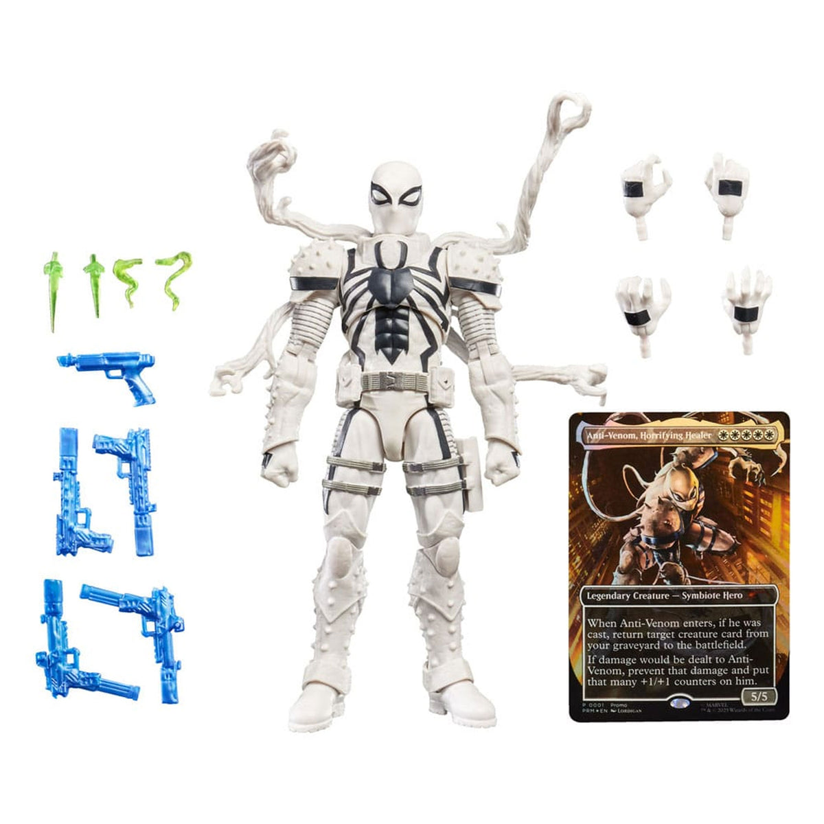 Marvel Legends Magic: The Gathering Agent Anti-Venom (plus Exclusive Foil Card) -Action Figure