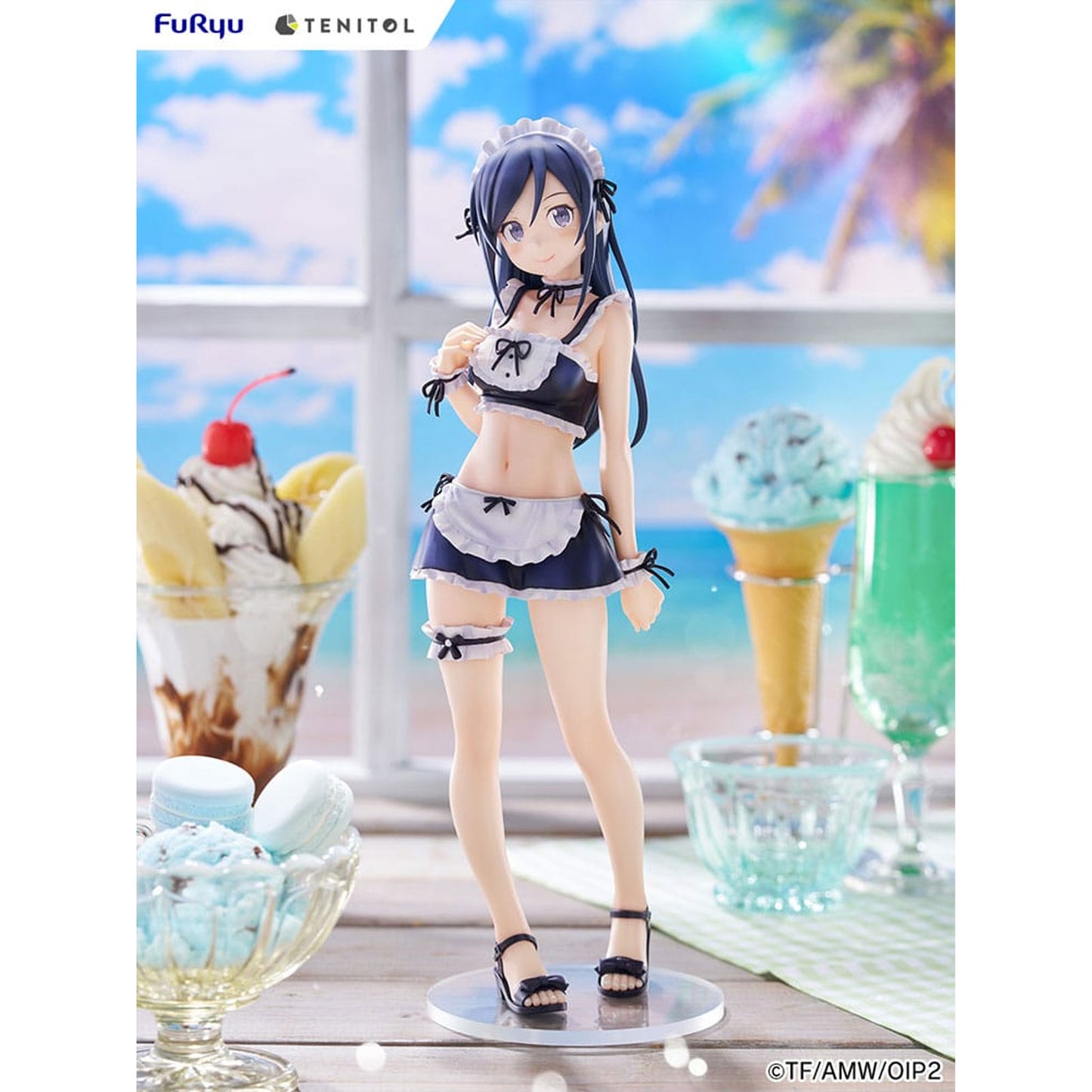 Ore-no-Imouto-ga-Konna-ni-Kawaii-Wake-ga-Nai.-Tenitol-Tall-PVC-Statue-Aragaki-Ayase-swimsuits-maid-Ver.-30-cm_animekauppa_Anigen-Figuuri