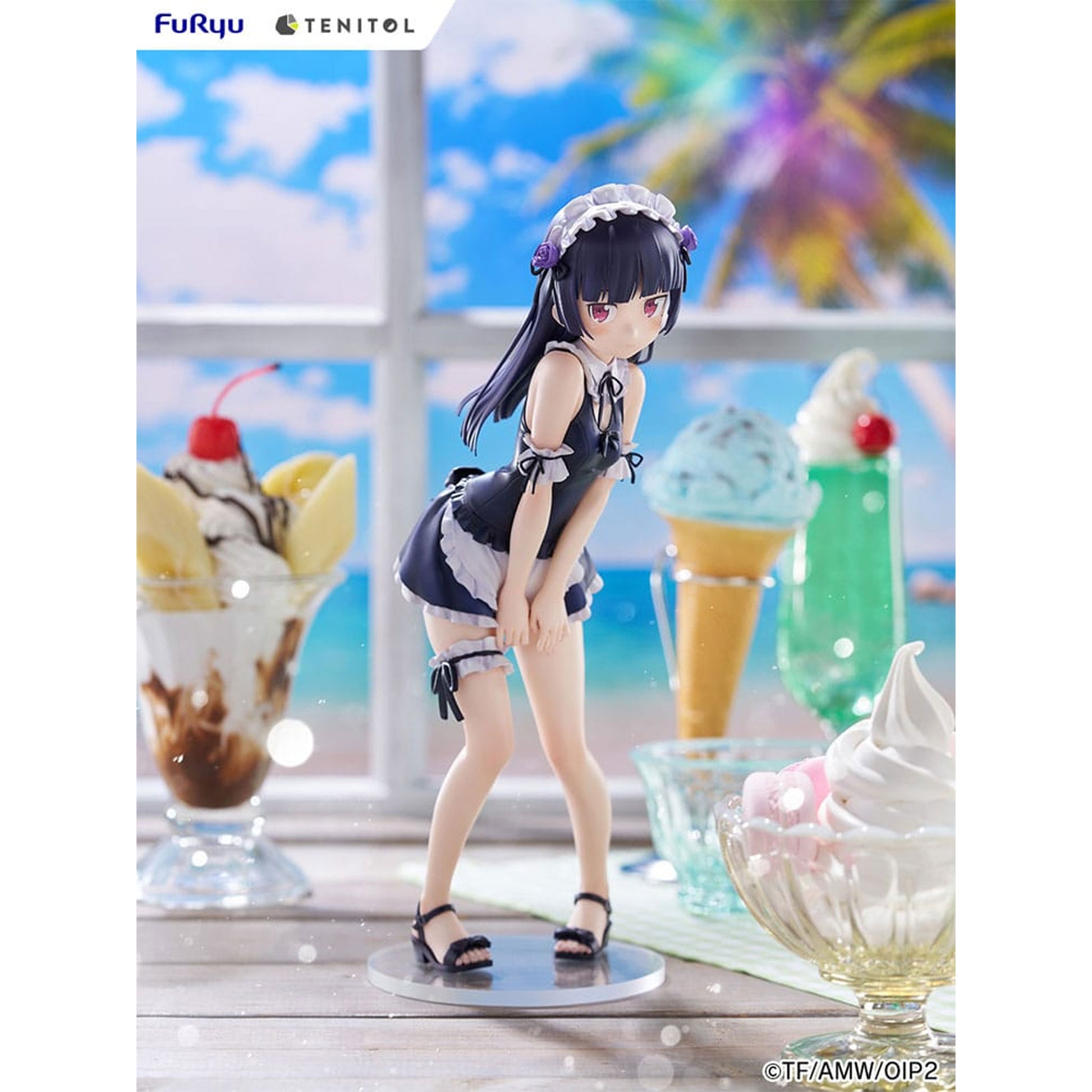 Ore-no-Imouto-ga-Konna-ni-Kawaii-Wake-ga-Nai.-Tenitol-Tall-PVC-Statue-Kuroneko-swimsuits-maid-Ver.-27-cm_animekauppa_Anigen-Figuuri