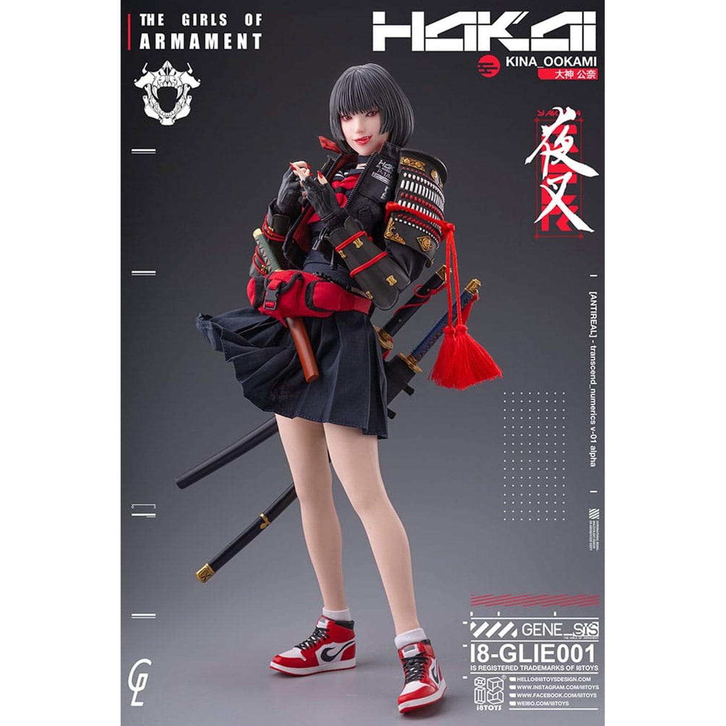 Original Character i8Toys x Gharliera Action Figure 1/6 The Girls of Armament Kina Ookami
