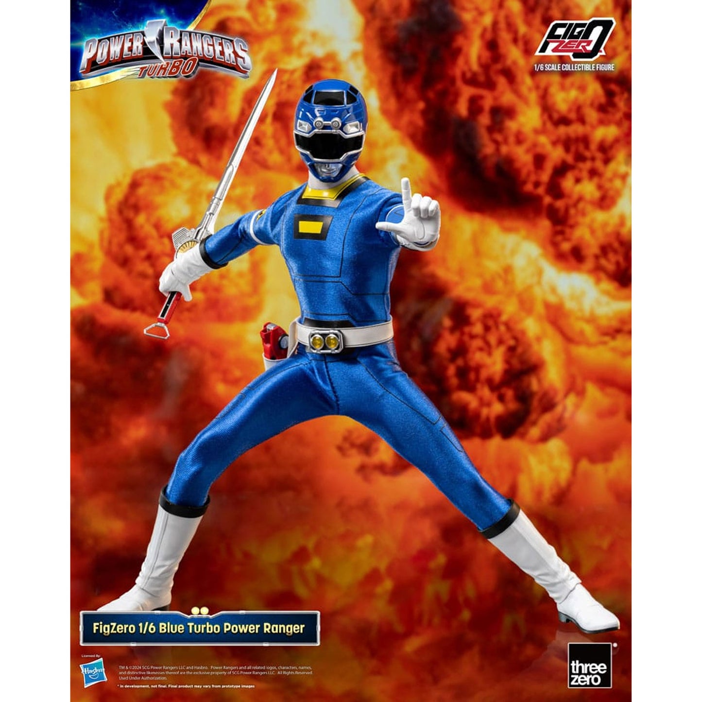 Power Rangers Turbo FigZero 1/6 Blue Turbo Power Ranger