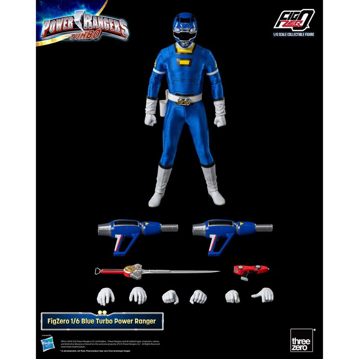 Power Rangers Turbo FigZero 1/6 Blue Turbo Power Ranger