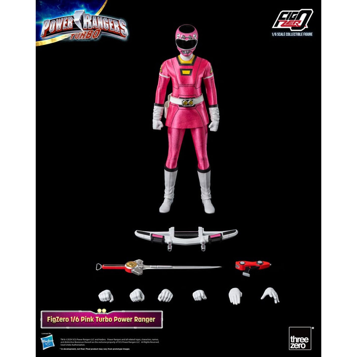 Power Rangers Turbo FigZero 1/6 Pink Turbo Power Ranger