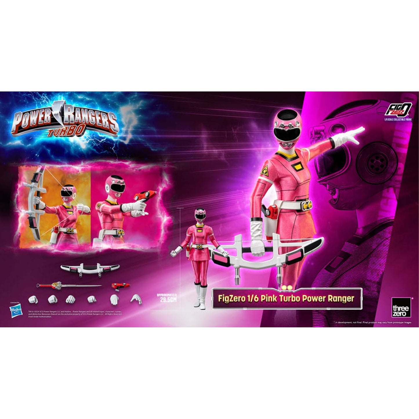 Power Rangers Turbo FigZero 1/6 Pink Turbo Power Ranger
