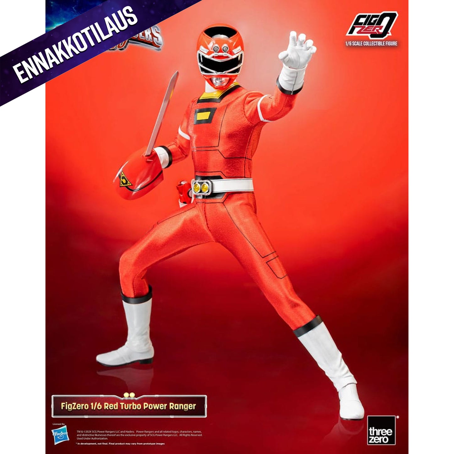 Power Rangers Turbo FigZero 1/6 Red Turbo Power Ranger