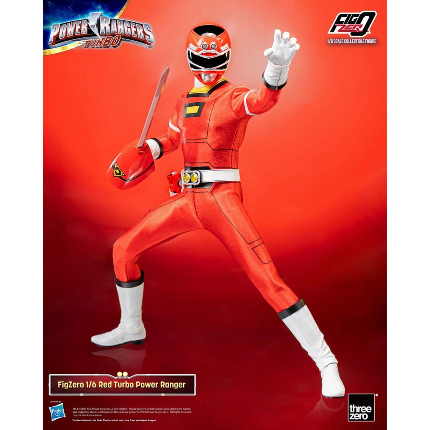 Power Rangers Turbo FigZero 1/6 Red Turbo Power Ranger