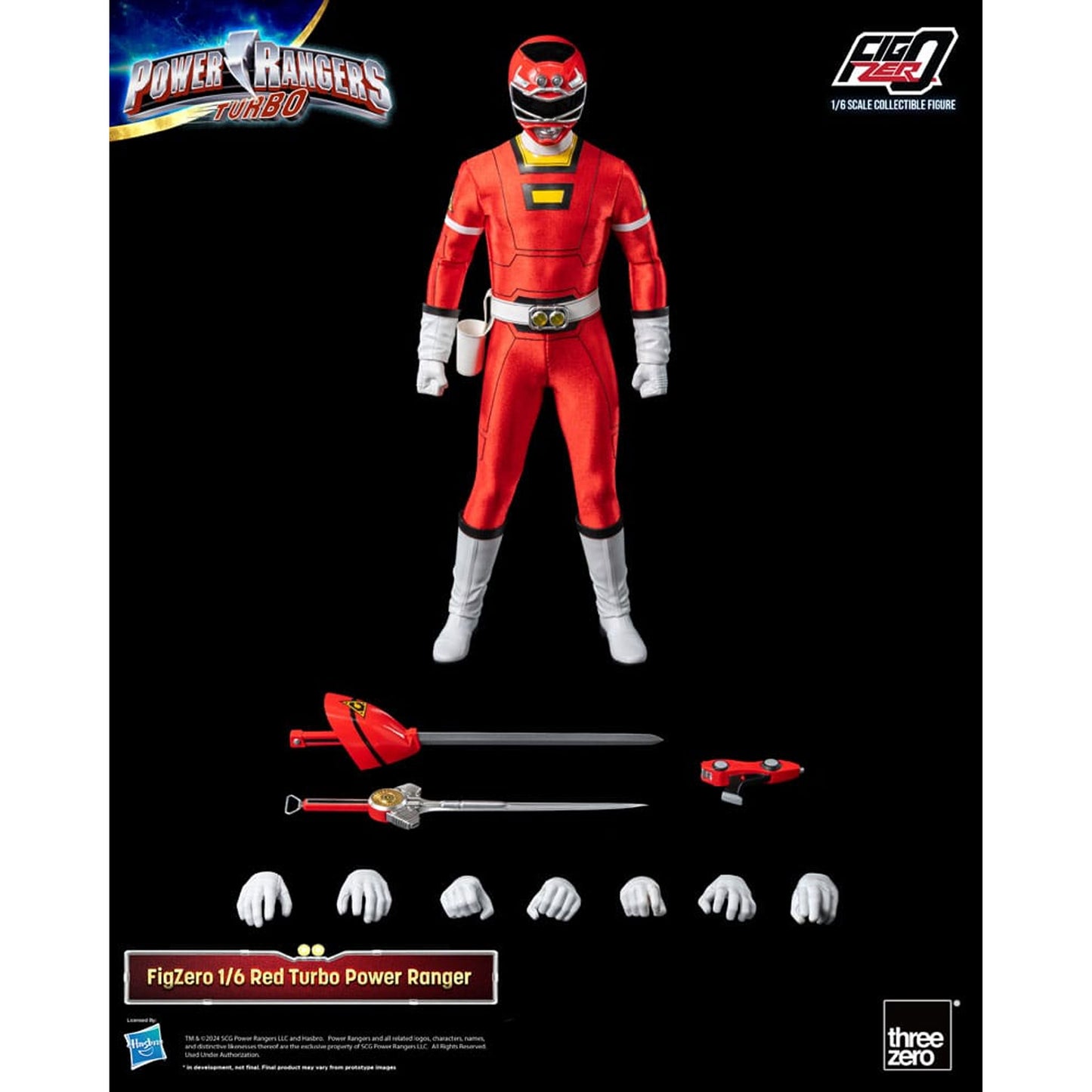 Power Rangers Turbo FigZero 1/6 Red Turbo Power Ranger
