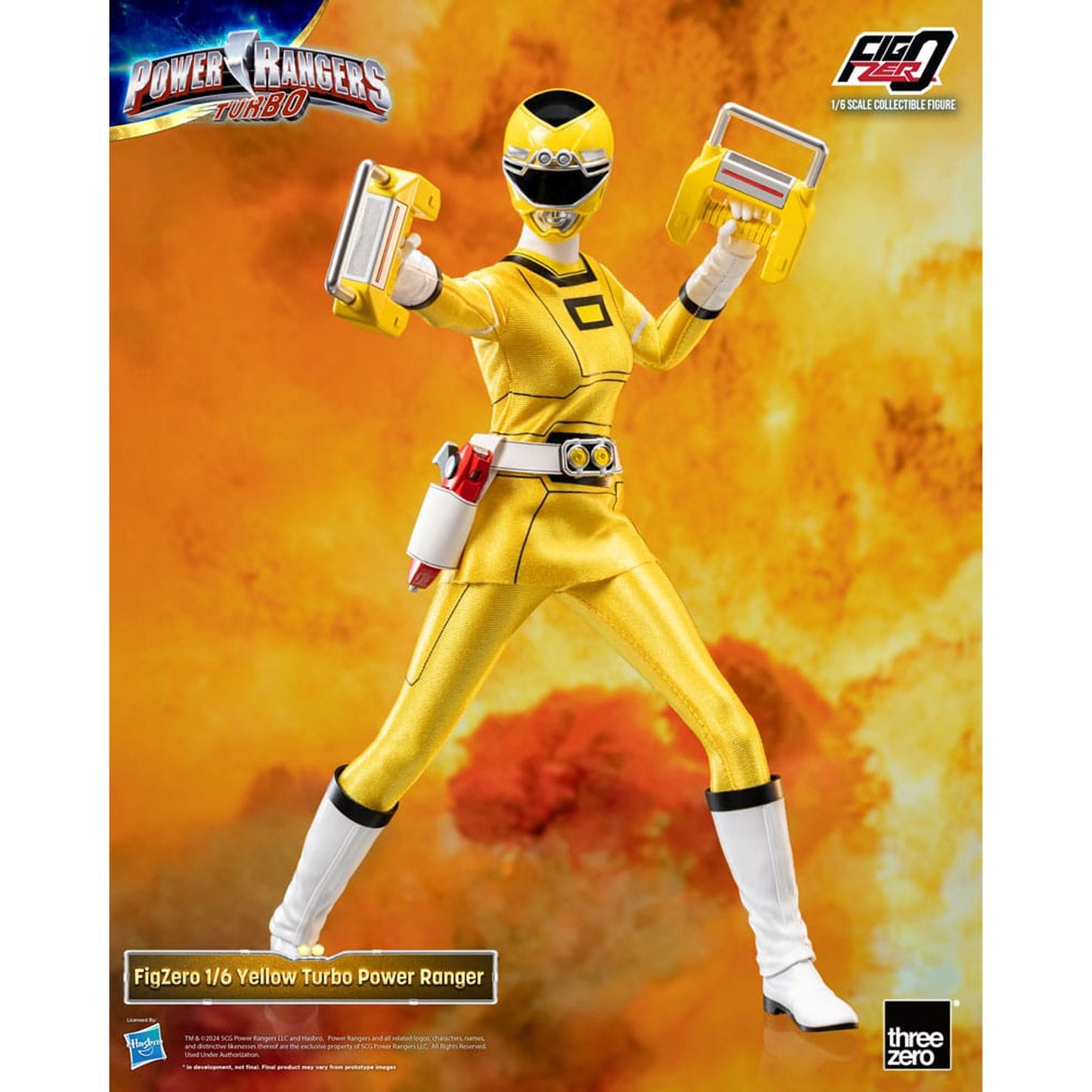 Power Rangers Turbo FigZero 1/6 Yellow Turbo Power Ranger