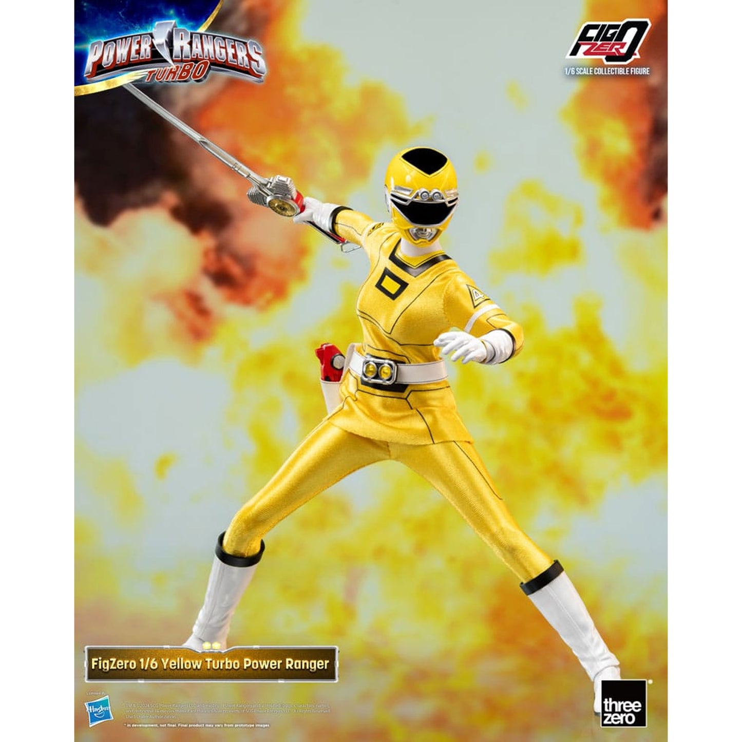 Power Rangers Turbo FigZero 1/6 Yellow Turbo Power Ranger