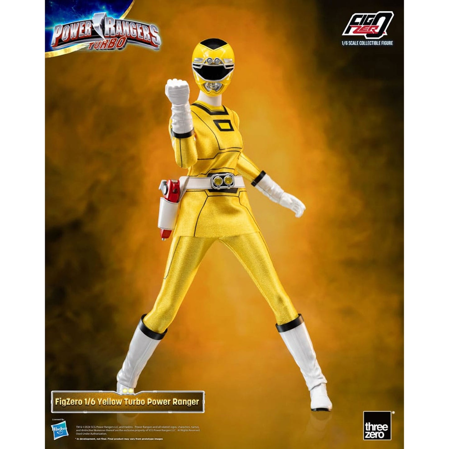 Power Rangers Turbo FigZero 1/6 Yellow Turbo Power Ranger