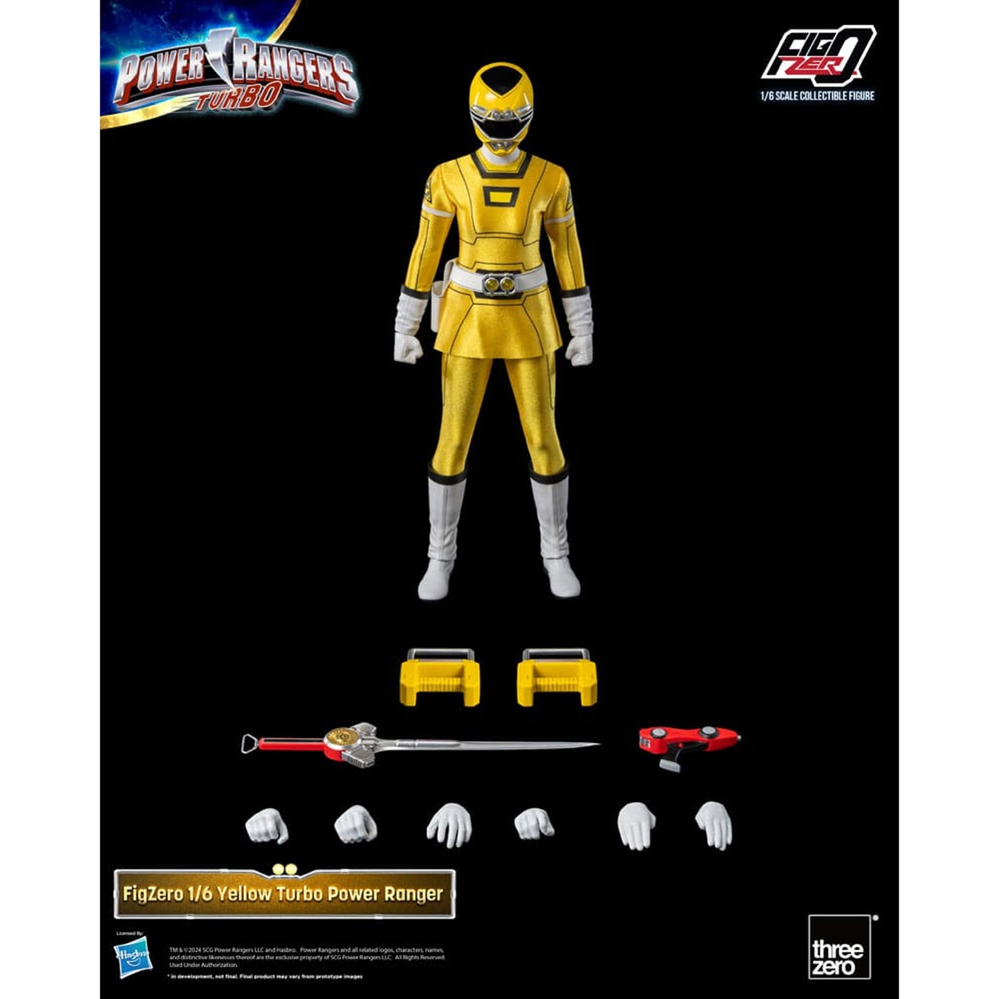 Power Rangers Turbo FigZero 1/6 Yellow Turbo Power Ranger