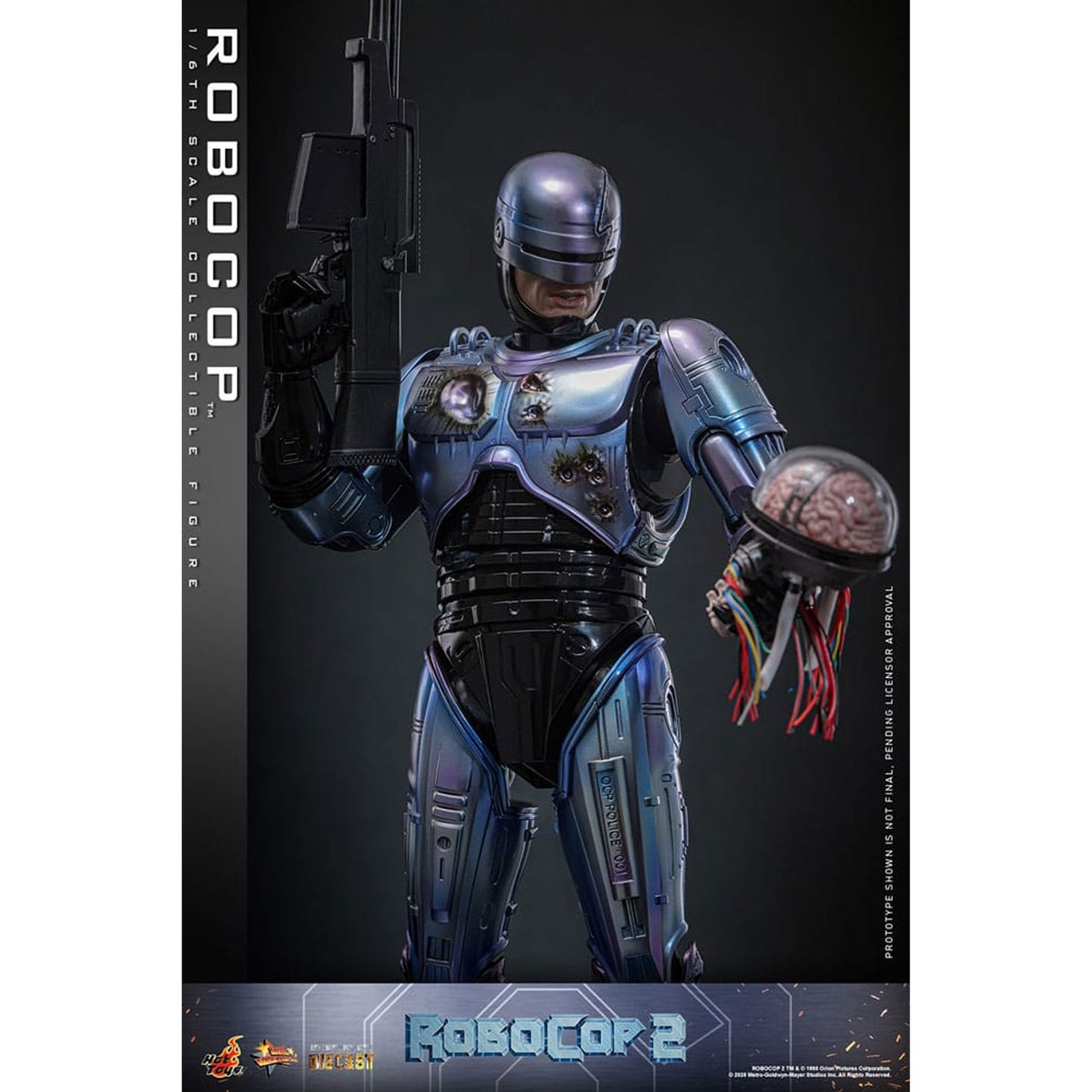 RoboCop 2 Movie Masterpiece Diecast Action Figure 1/6 RoboCop