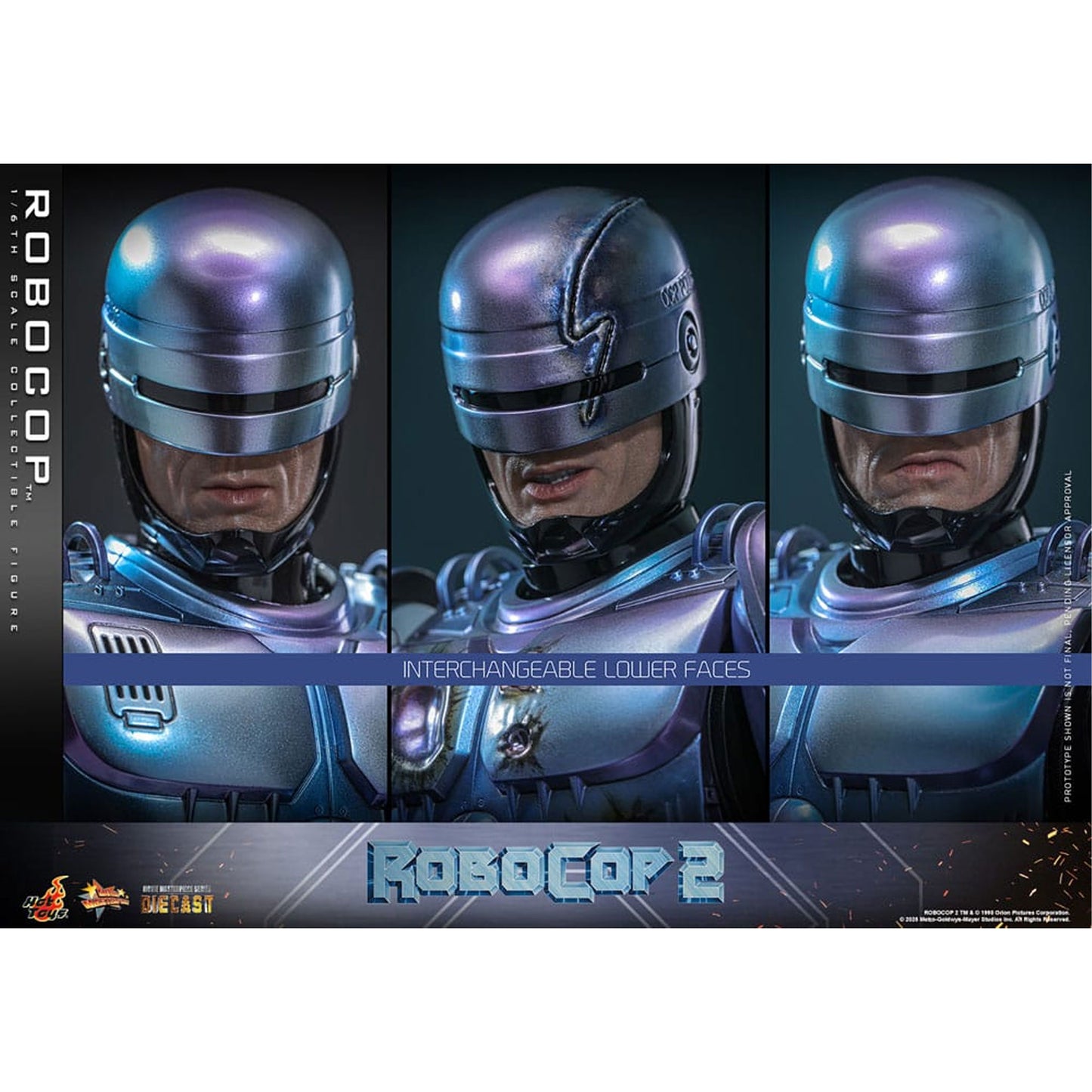 RoboCop 2 Movie Masterpiece Diecast Action Figure 1/6 RoboCop