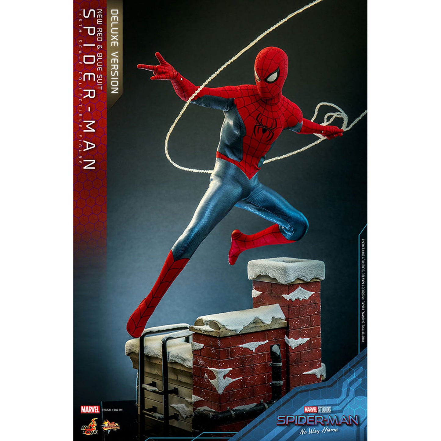 Spider-Man: No Way Home Movie Masterpiece 1/6 Spider-Man (New Red and Blue Suit) (Deluxe Version)
