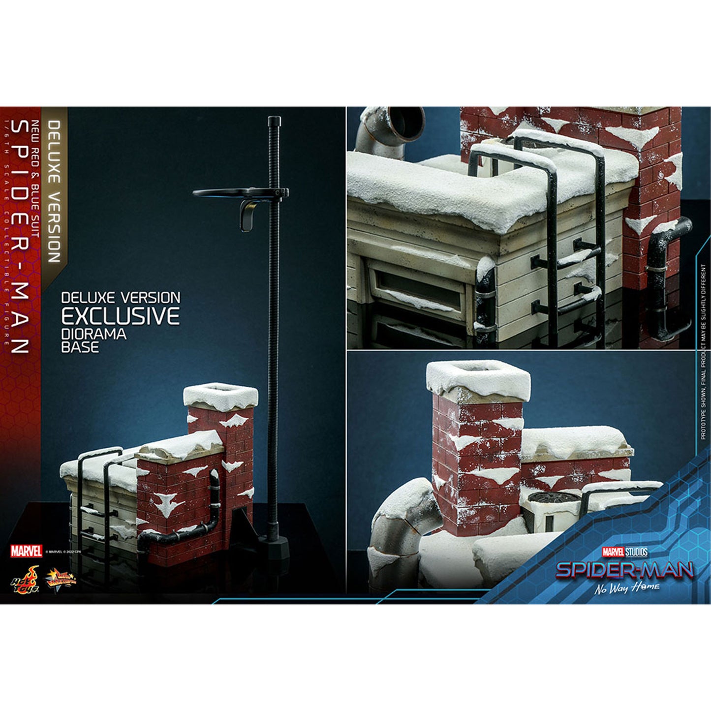 Spider-Man: No Way Home Movie Masterpiece 1/6 Spider-Man (New Red and Blue Suit) (Deluxe Version)