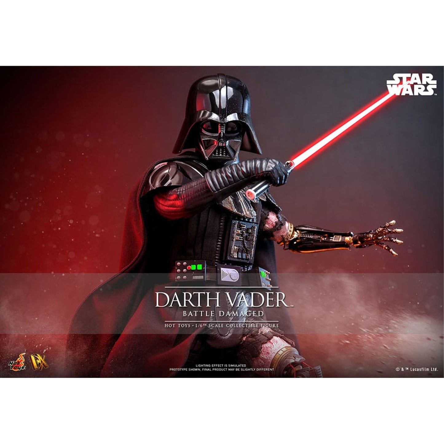 Star Wars 1/6 Darth Vader (Battle Damaged)