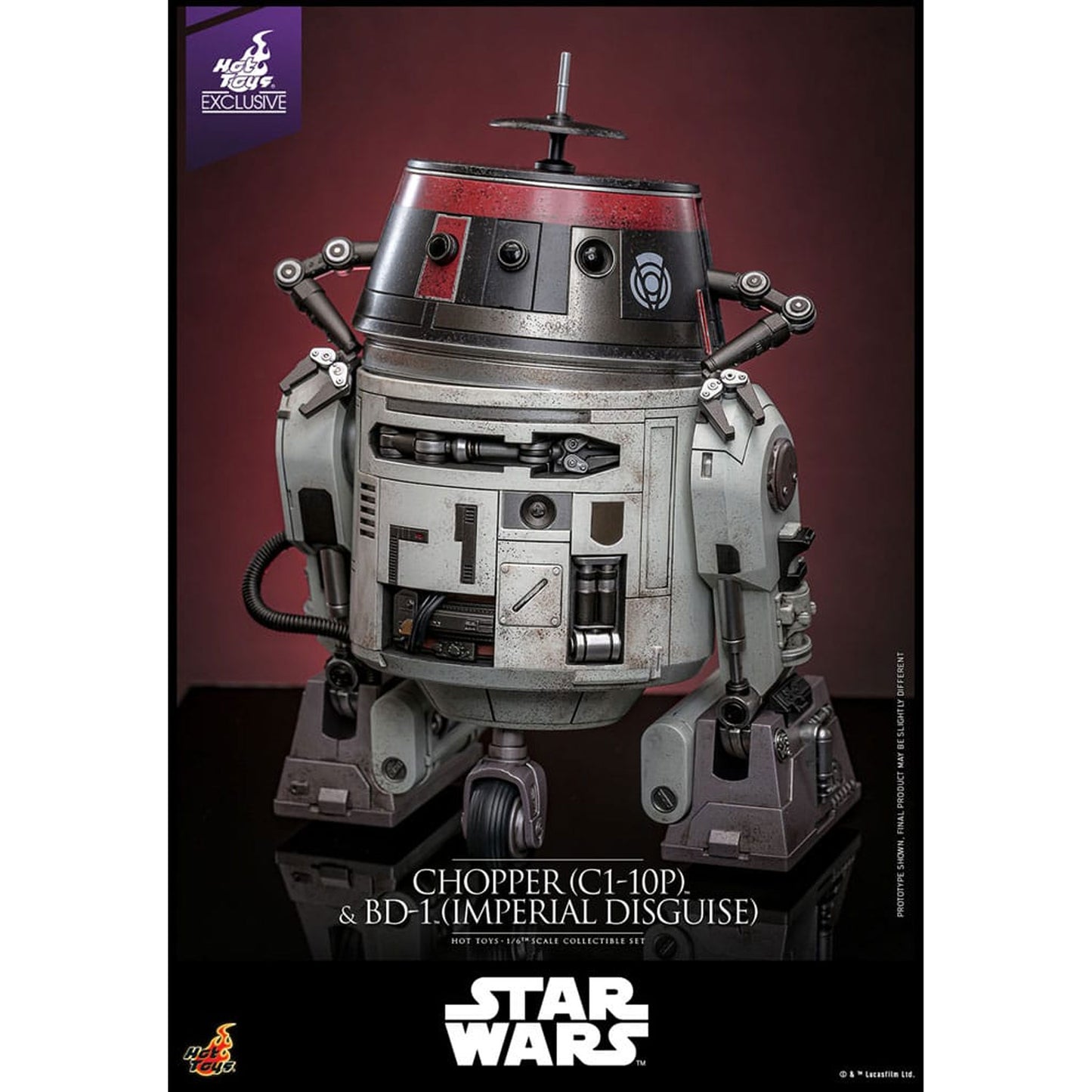 Star Wars Action Figure Set 1/6 Chopper (C1-10P™) & BD-1™ (Imperial Disguise)