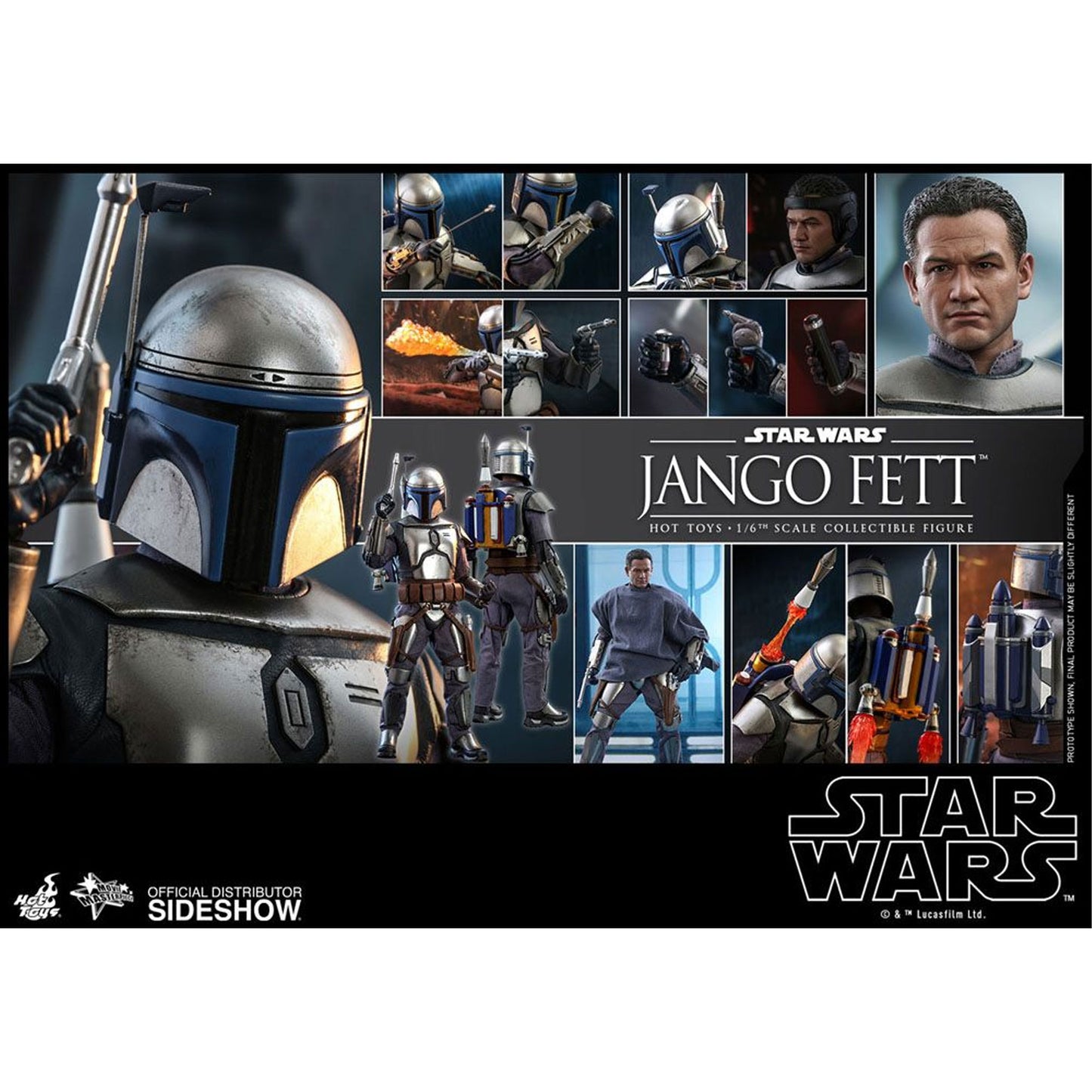 Star Wars Episode II Movie Masterpiece Action Figure 1/6 Jango Fett