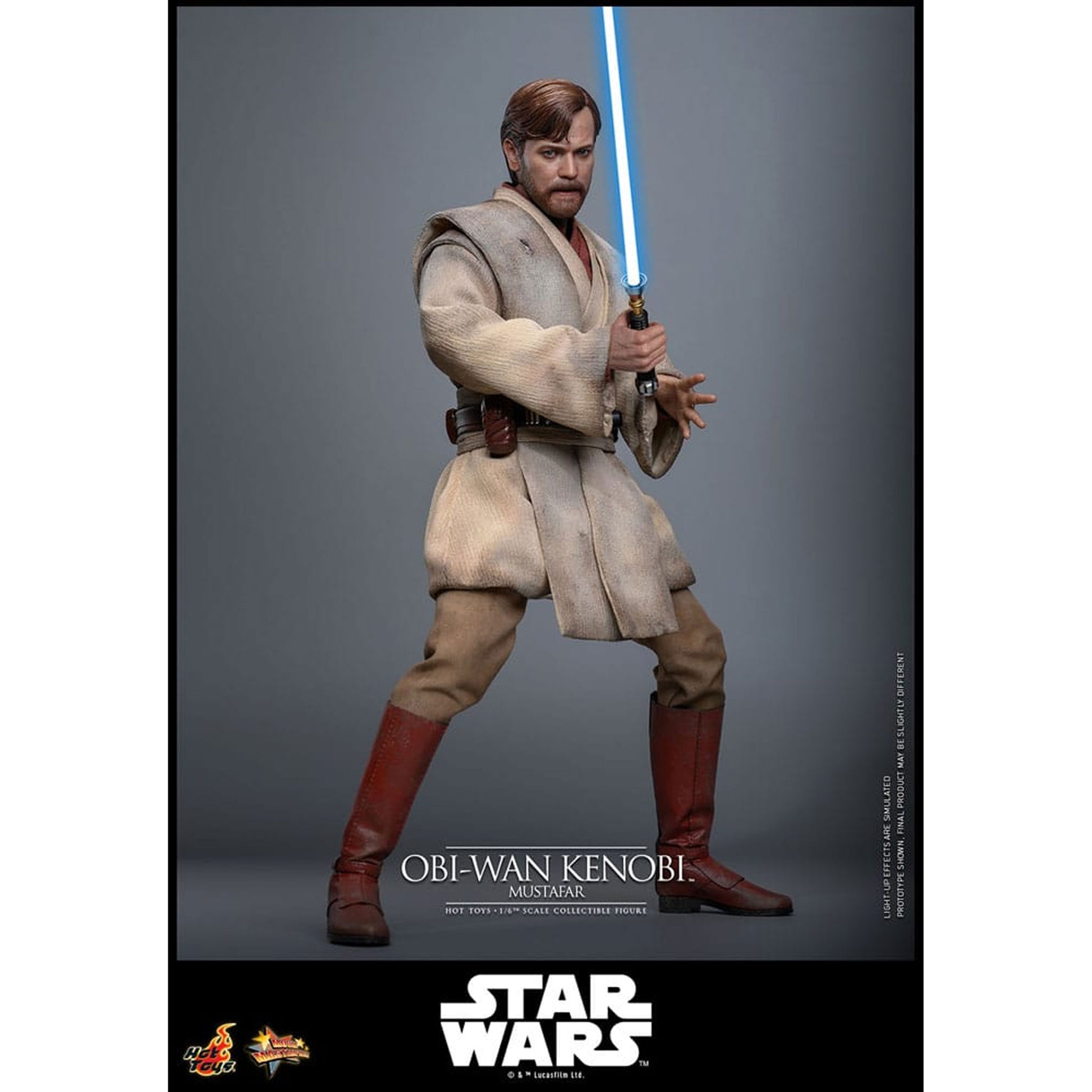 Star Wars: Episode III - Revenge of the Sith Movie Masterpiece 1/6 Obi-Wan Kenobi (Mustafar) -Action Figure