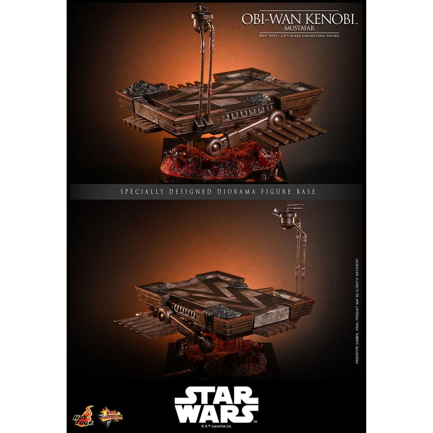 Star Wars: Episode III - Revenge of the Sith Movie Masterpiece 1/6 Obi-Wan Kenobi (Mustafar) -Action Figure