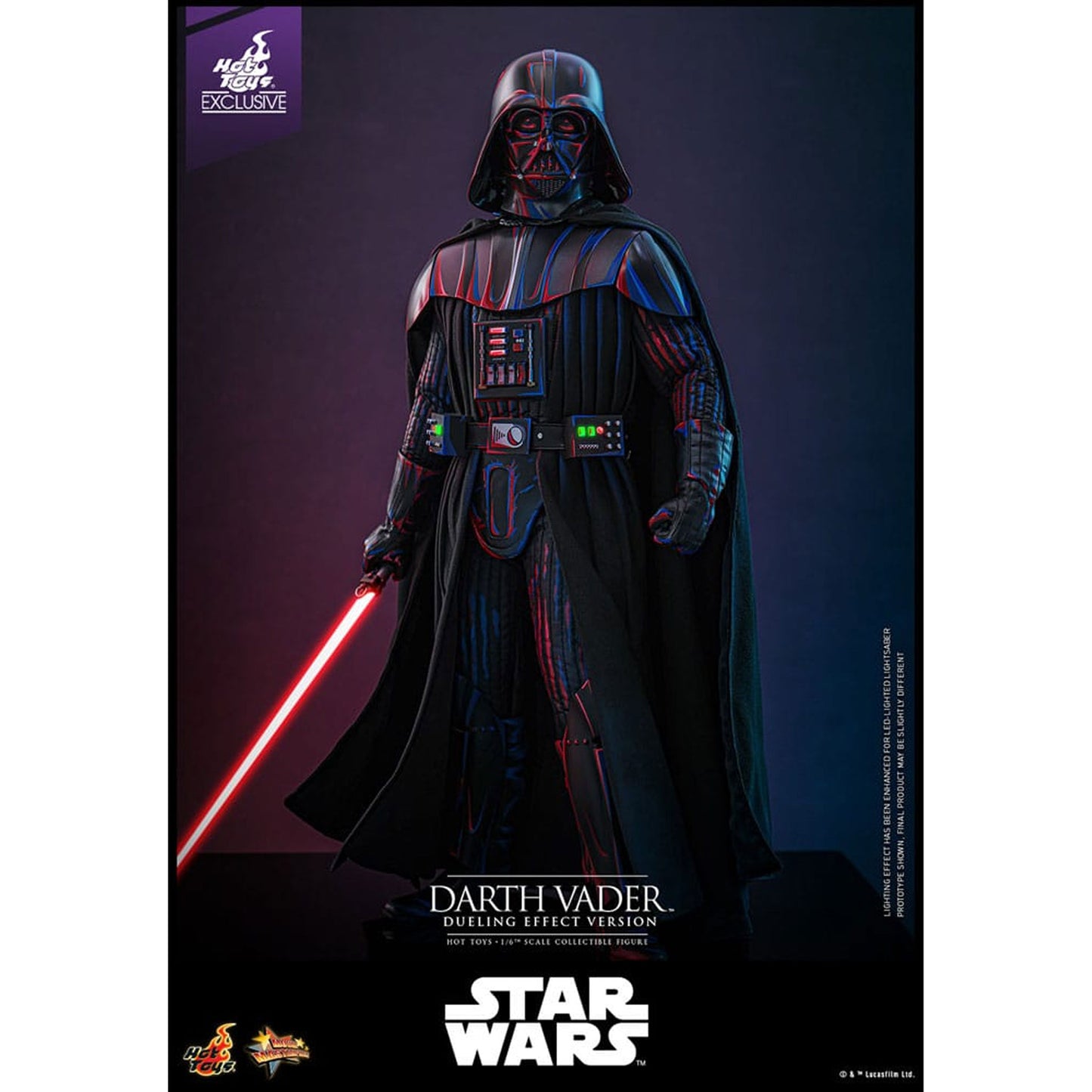 Star Wars Movie Masterpiece Action Figure 1/6 Darth Vader (Dueling Effect Version) Hot Toys Exclusive
