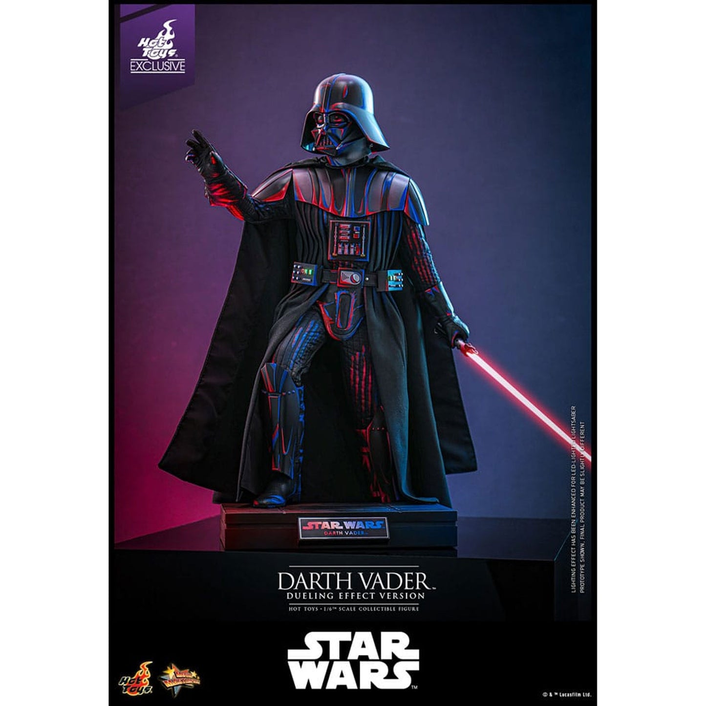 Star Wars Movie Masterpiece Action Figure 1/6 Darth Vader (Dueling Effect Version) Hot Toys Exclusive