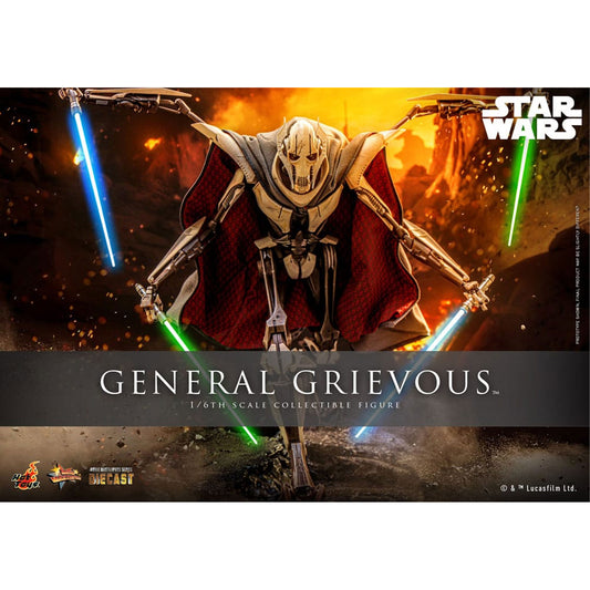 Star Wars Movie Masterpiece Diecast 1/6 General Grievous -Action Figuuri