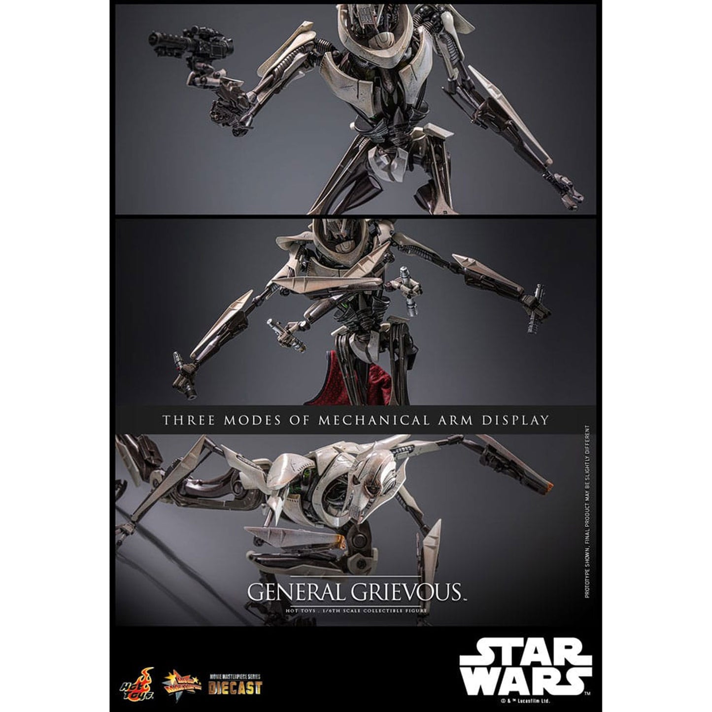 Star Wars Movie Masterpiece Diecast 1/6 General Grievous