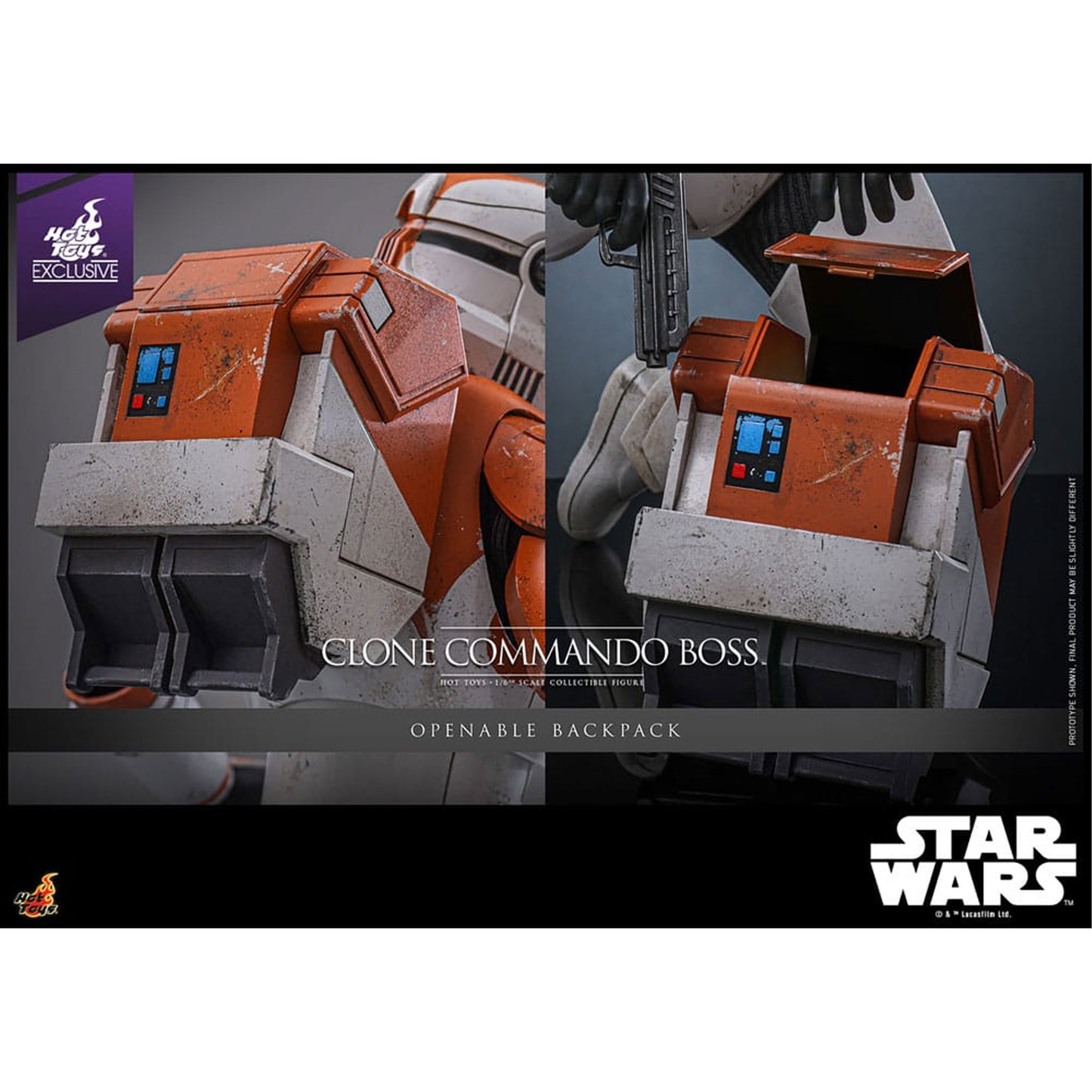 Star Wars: The Clone Wars Action Figure 1/6 Clone Commando Boss Hot Toys Exclusive