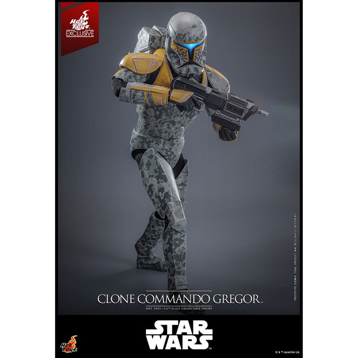 Star Wars: The Clone Wars Action Figure 1/6 Clone Commando Gregor Hot Toys Exclusive