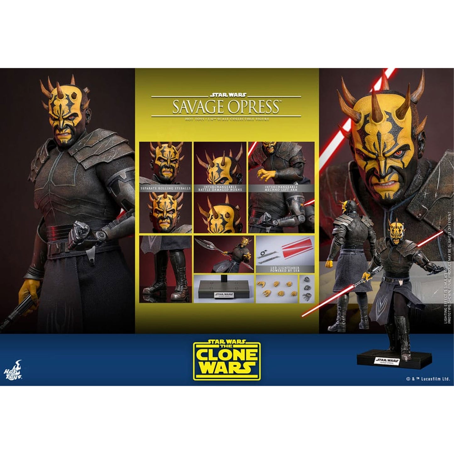 Star Wars: The Clone Wars 1/6 Savage Opress -Action Figuuri
