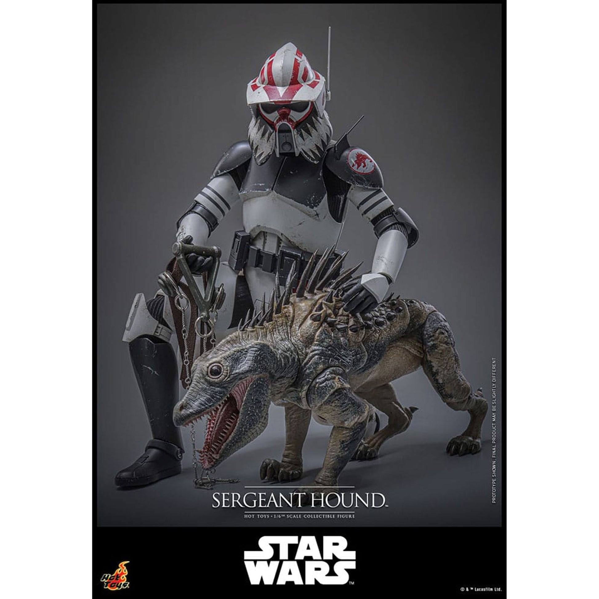 Star Wars: The Clone Wars 1/6 Sergeant Hound -Action Figuuri