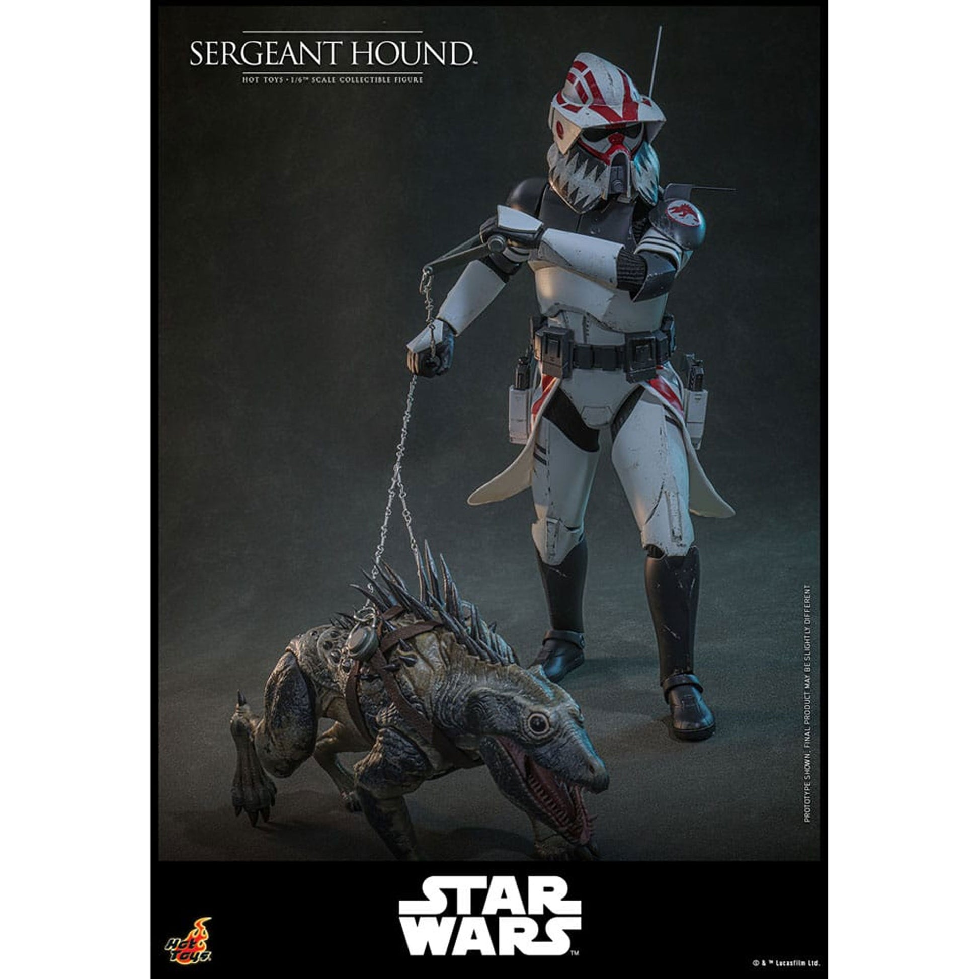 Star Wars: The Clone Wars 1/6 Sergeant Hound -Action Figuuri