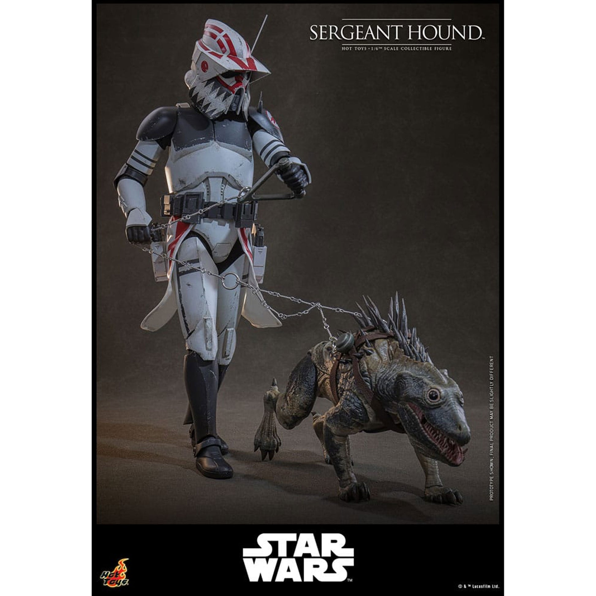Star Wars: The Clone Wars 1/6 Sergeant Hound -Action Figuuri