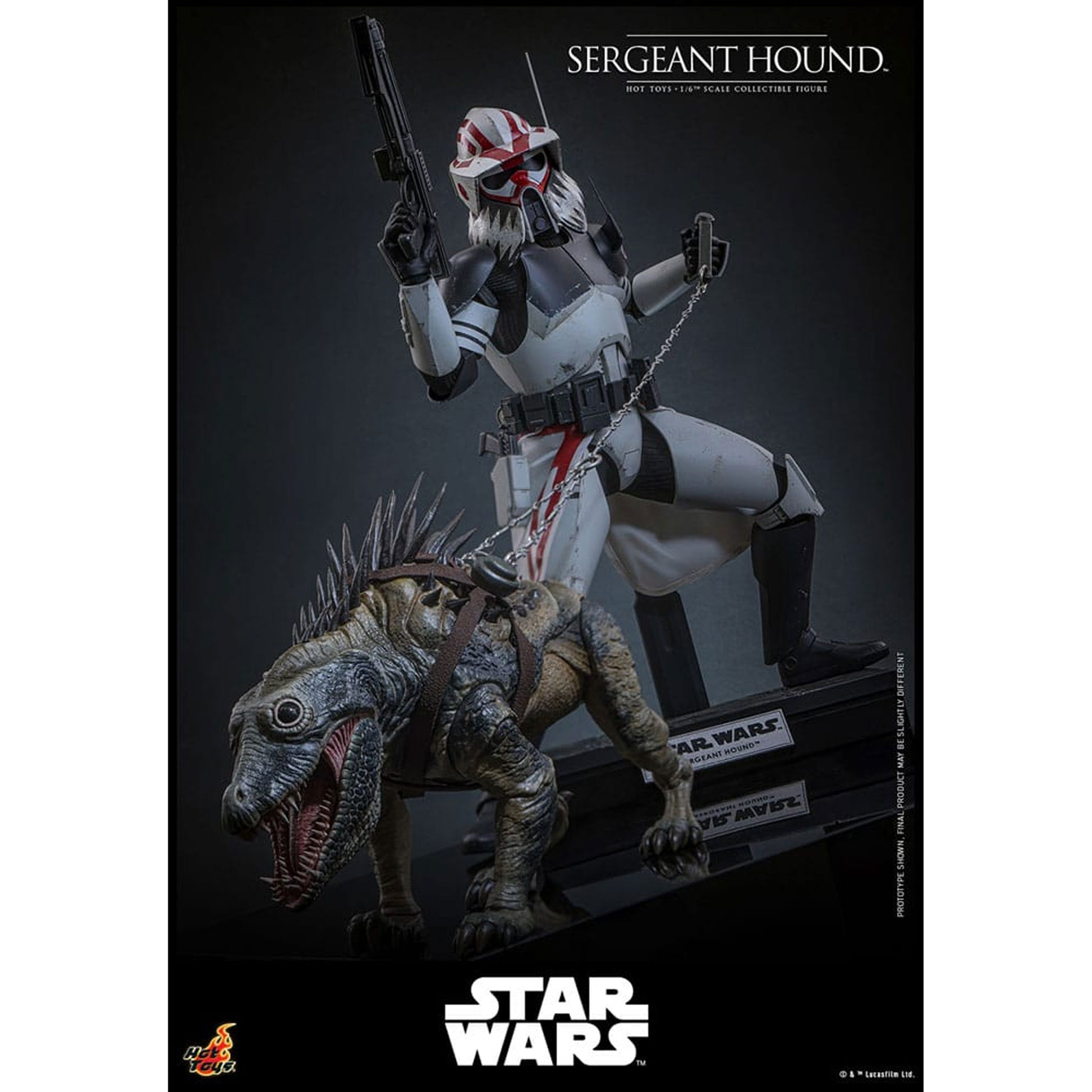 Star Wars: The Clone Wars 1/6 Sergeant Hound -Action Figuuri
