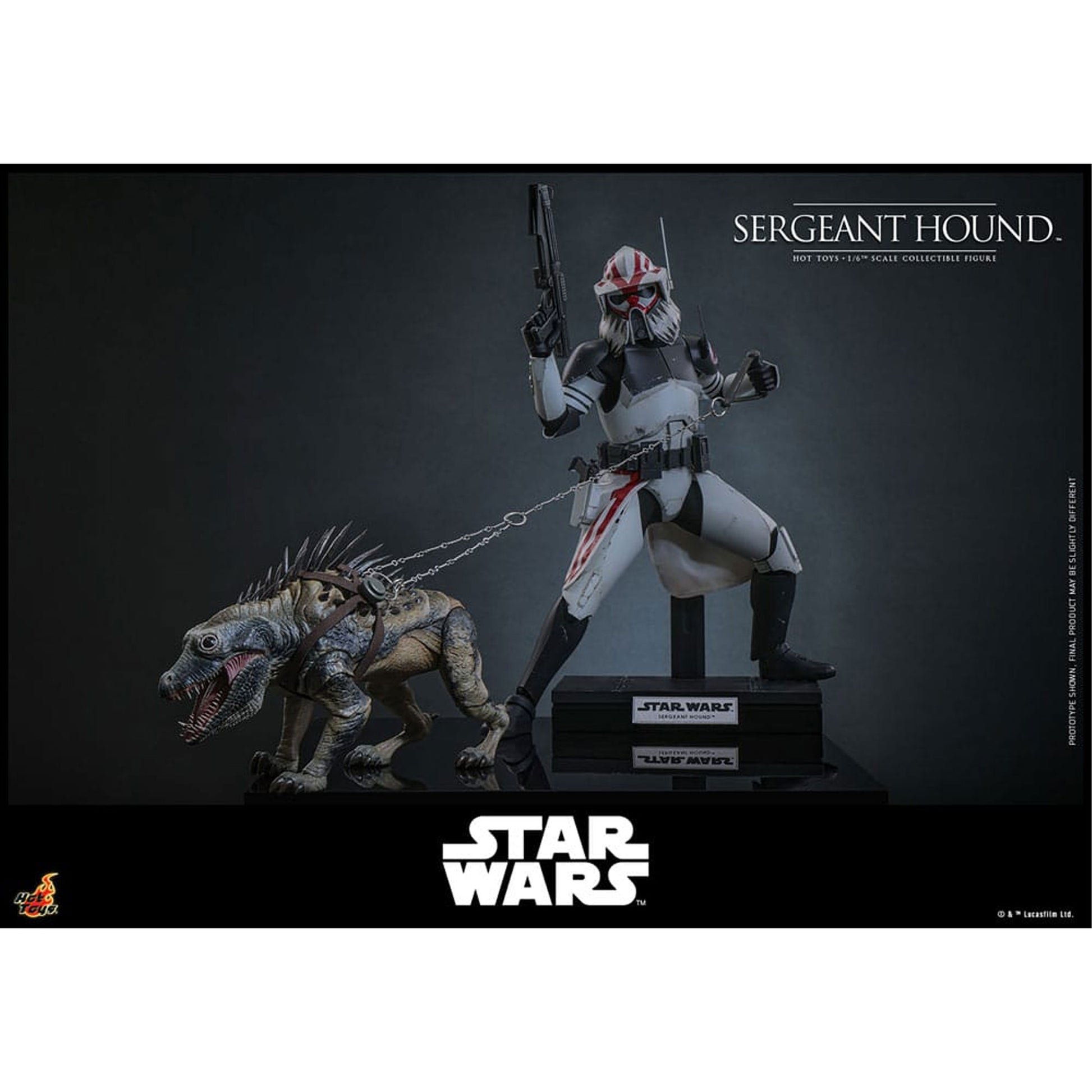 Star Wars: The Clone Wars 1/6 Sergeant Hound -Action Figuuri