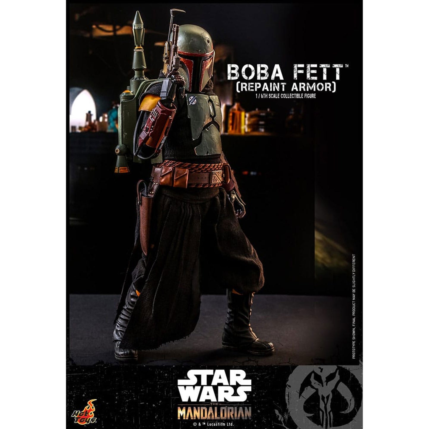 Star Wars: The Mandalorian Action Figure 1/6 Boba Fett Repaint Armor Special Edition