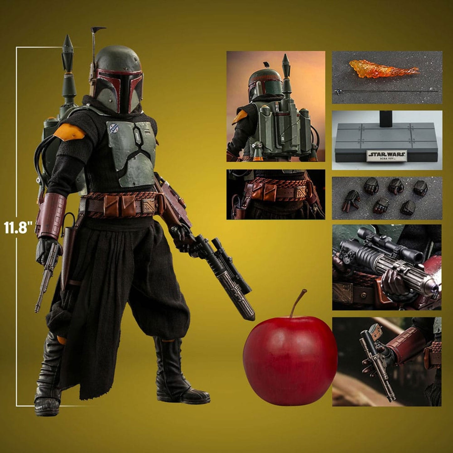 Star Wars: The Mandalorian Action Figure 1/6 Boba Fett Repaint Armor Special Edition