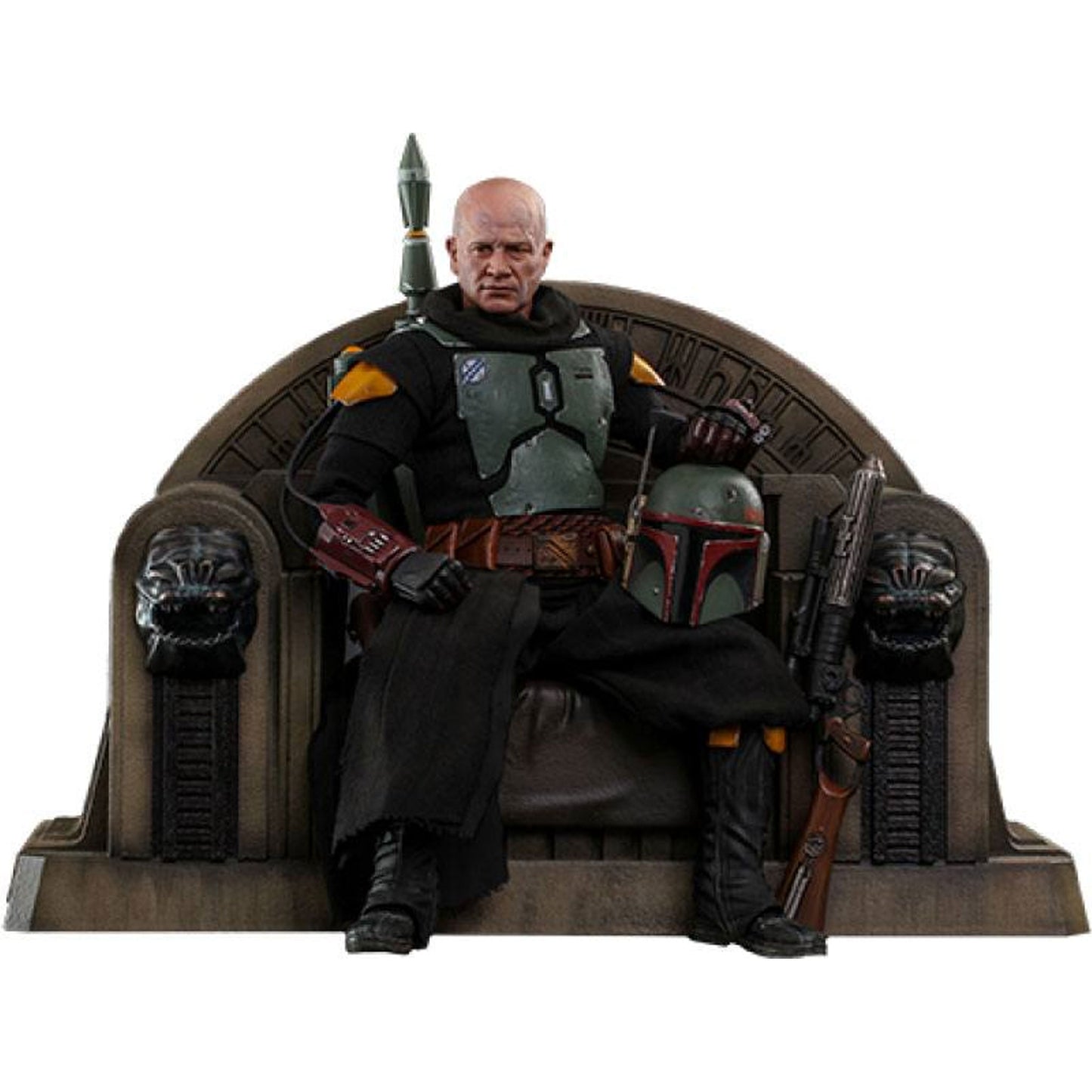 Star Wars The Mandalorian 1/6 Boba Fett (Repaint Armor) and Throne