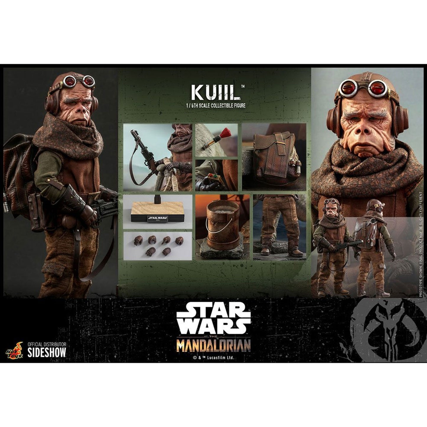 Star Wars The Mandalorian Action Figure 1/6 Kuiil