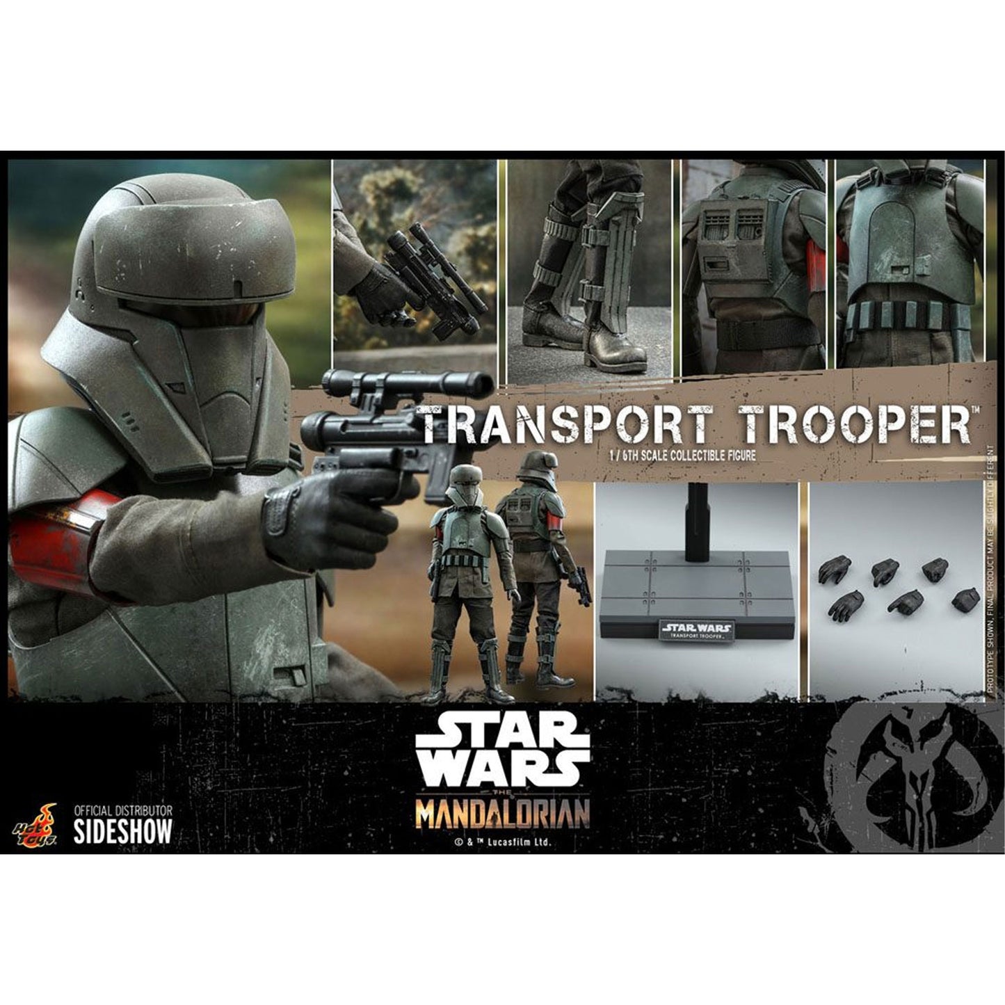 Star Wars The Mandalorian Action Figure 1/6 Transport Trooper
