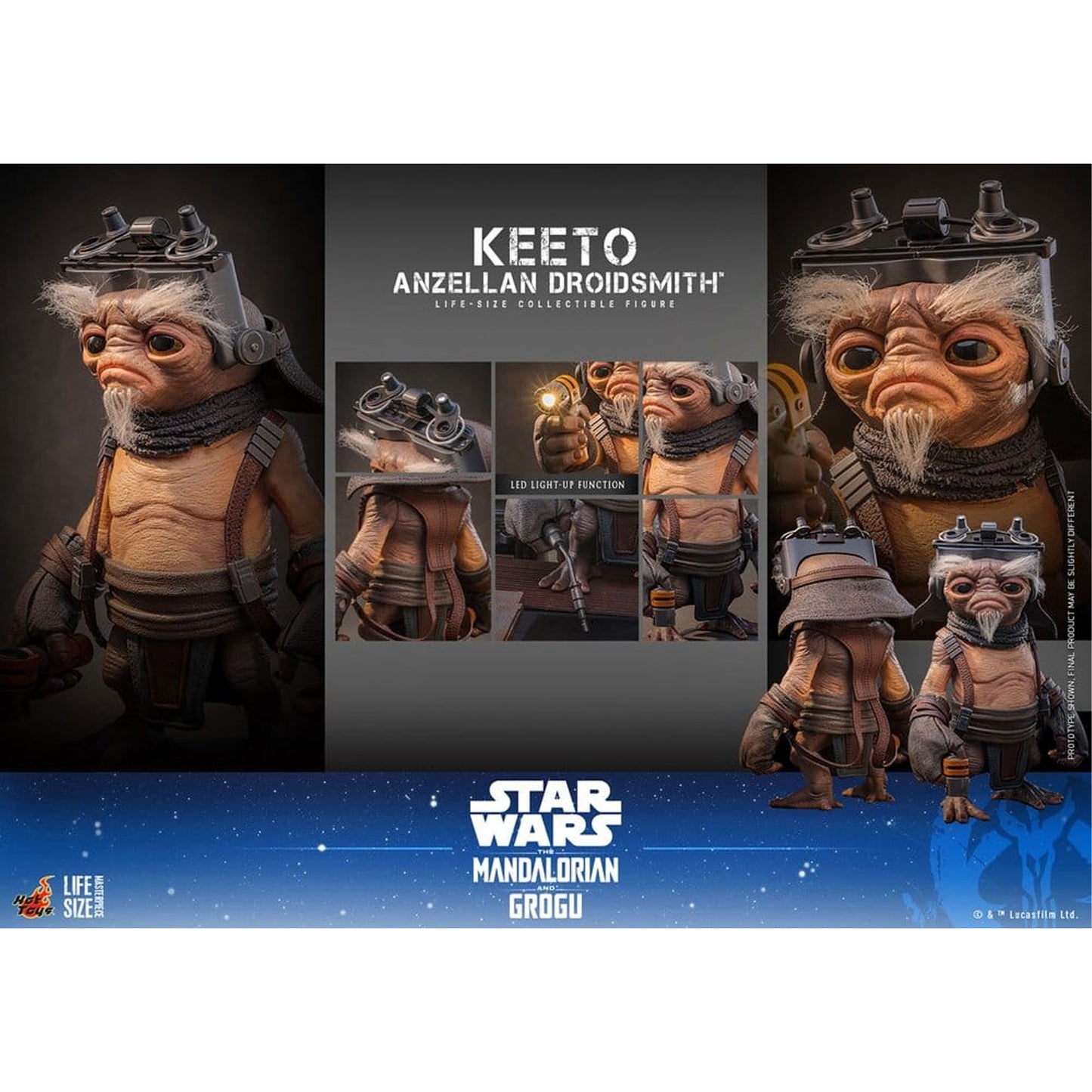 Star Wars: The Mandalorian & Grogu Life-Size Masterpiece Life-Size Figure Keeto (Anzellan Droidsmith)