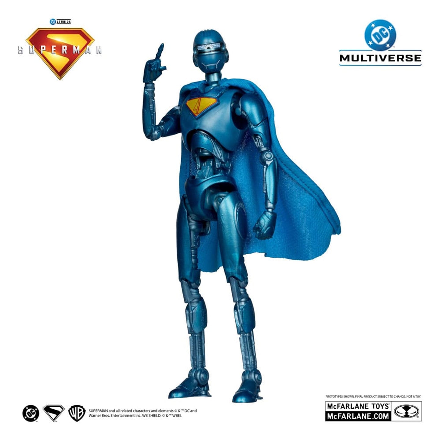 Superman (2025) DC Multiverse Deluxe Action Figure Superman Robot (Red Platinum Edition)