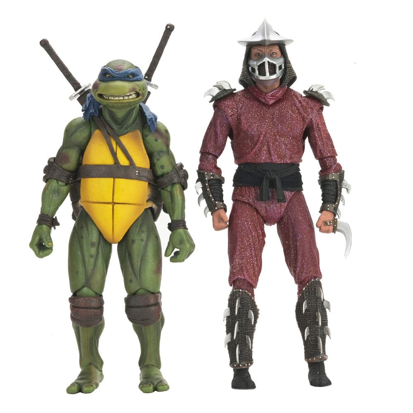 Teenage Mutant Ninja Turtles (1990 Movie) Action Figure Roof Top Battle Shredder vs Leo