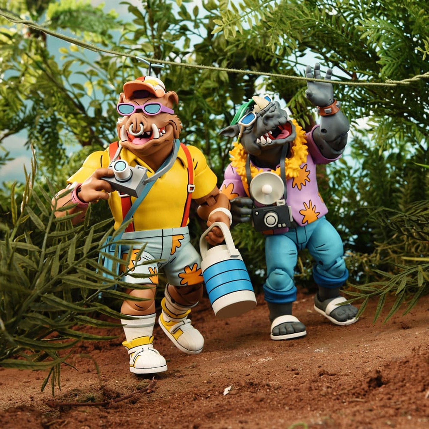 Teenage Mutant Ninja Turtles (Cartoon 1980) 2-Pack Vacation Bebop and Rocksteady