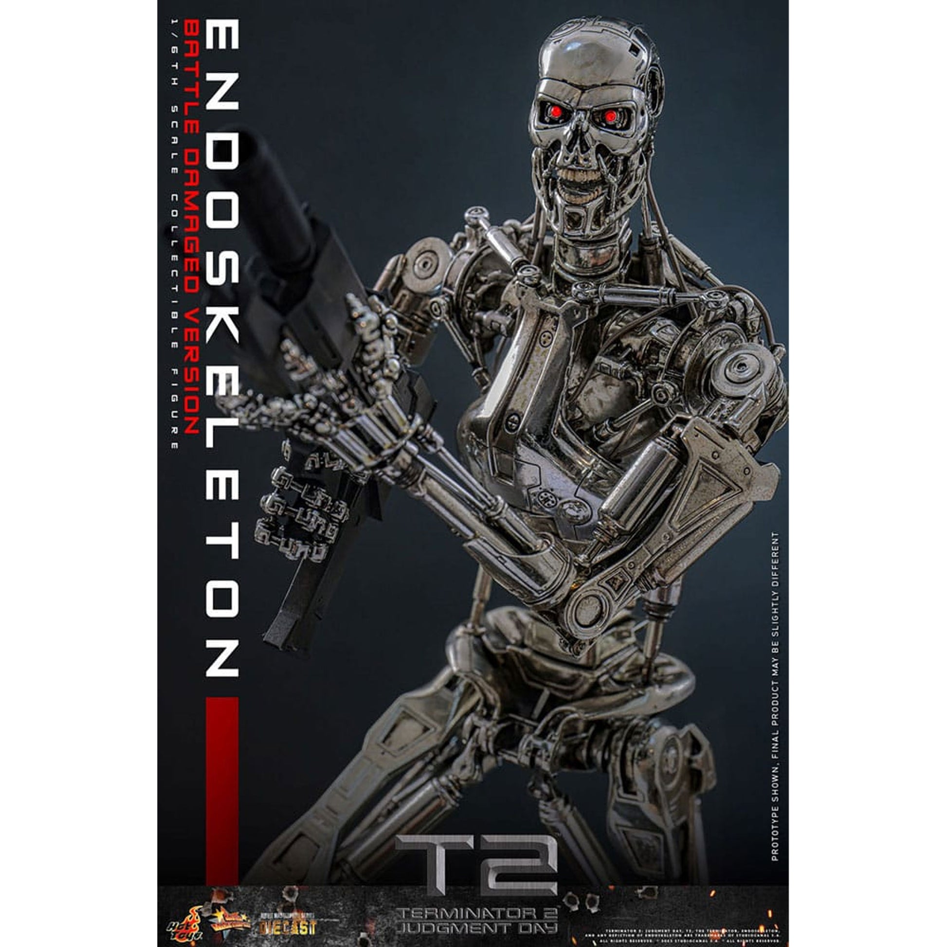 Terminator 2: Judgment Day Movie Masterpiece 1/6 Endoskeleton (Battle Damaged Version) -Action Figure