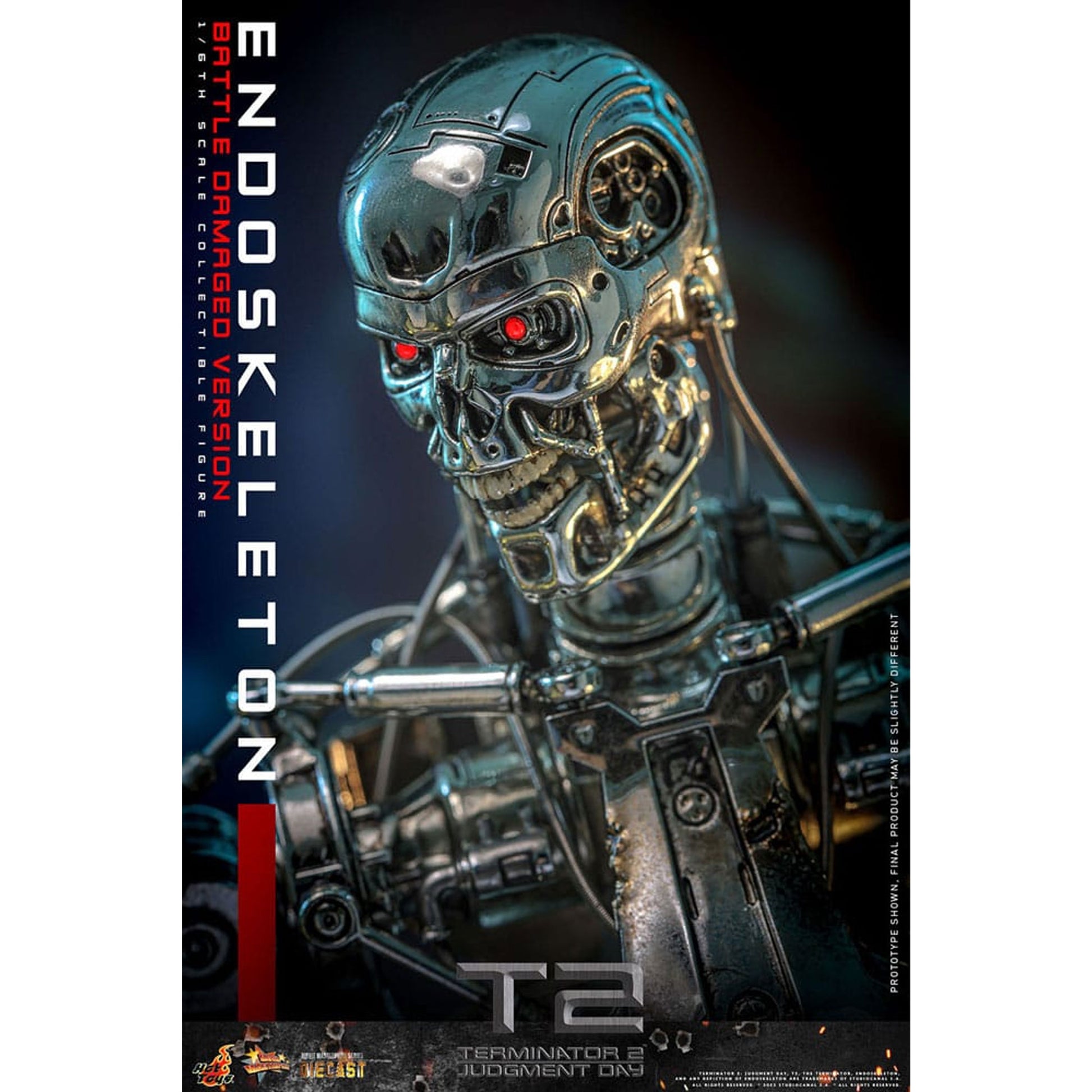 Terminator 2: Judgment Day Movie Masterpiece 1/6 Endoskeleton (Battle Damaged Version) -Action Figure