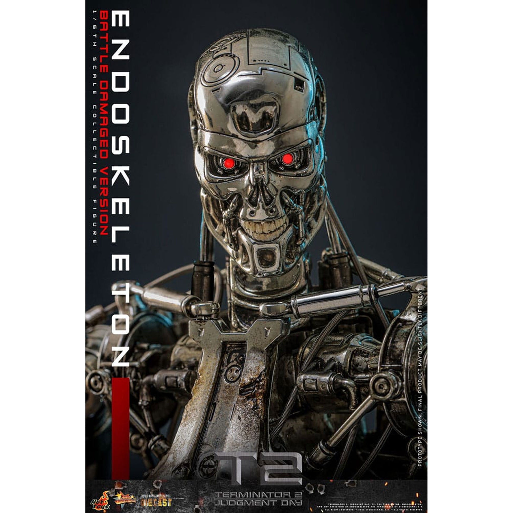 Terminator 2: Judgment Day Movie Masterpiece 1/6 Endoskeleton (Battle Damaged Version) -Action Figure